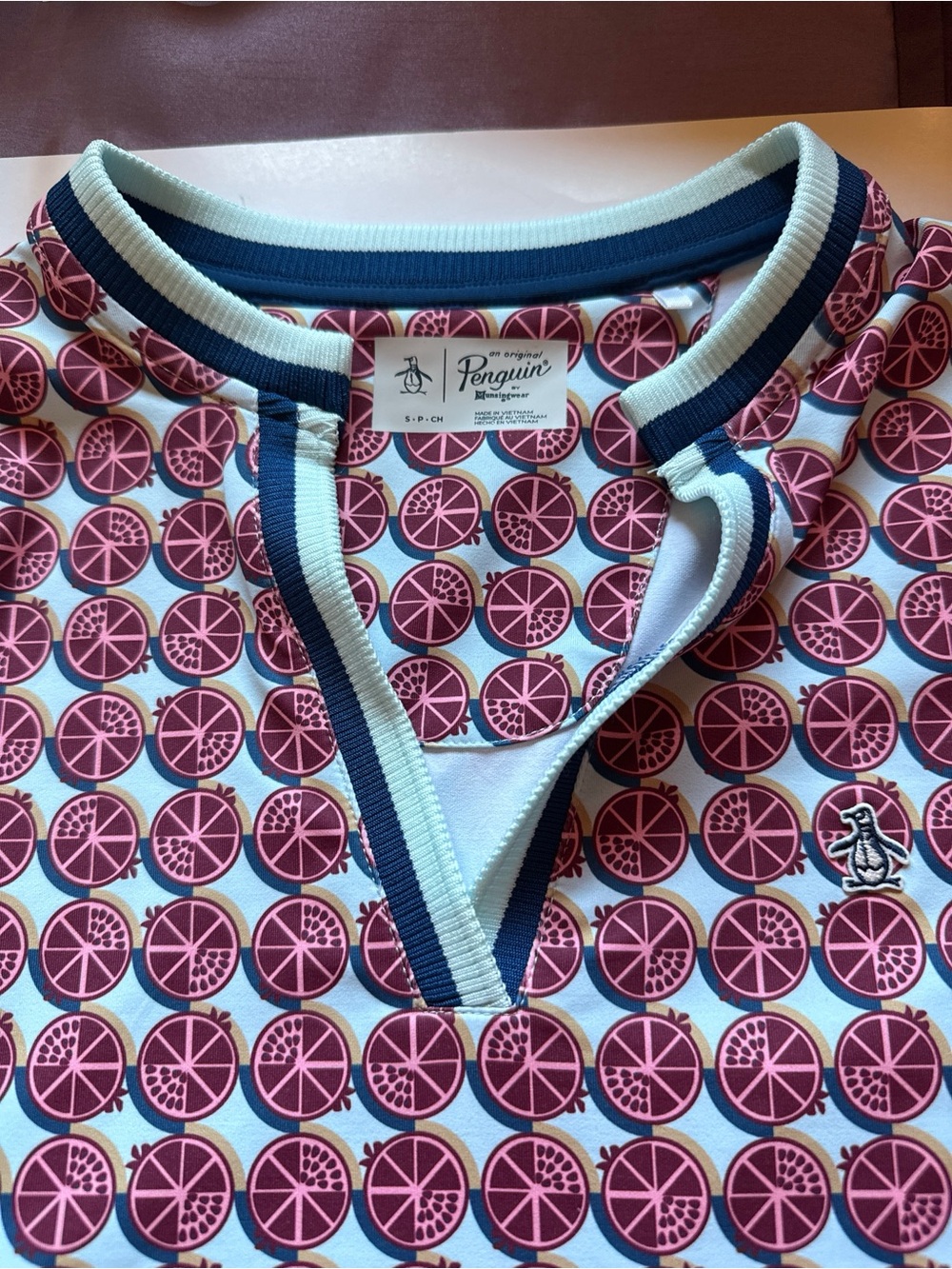Original Penguin Fun Citrus Circle Polo - Picture 3 of 5